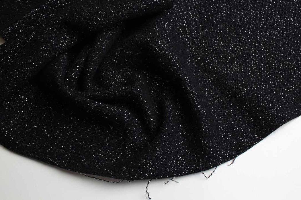 Wool & Silver Lurex Fabric for Coats – Limited Edition-Fabric-FabricSight