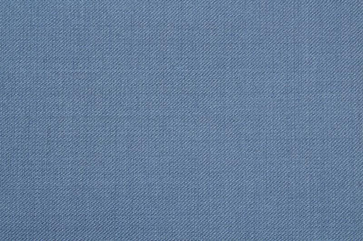 Worsted Wool Blend for Suits - ALENTO - Blue-Fabric-FabricSight