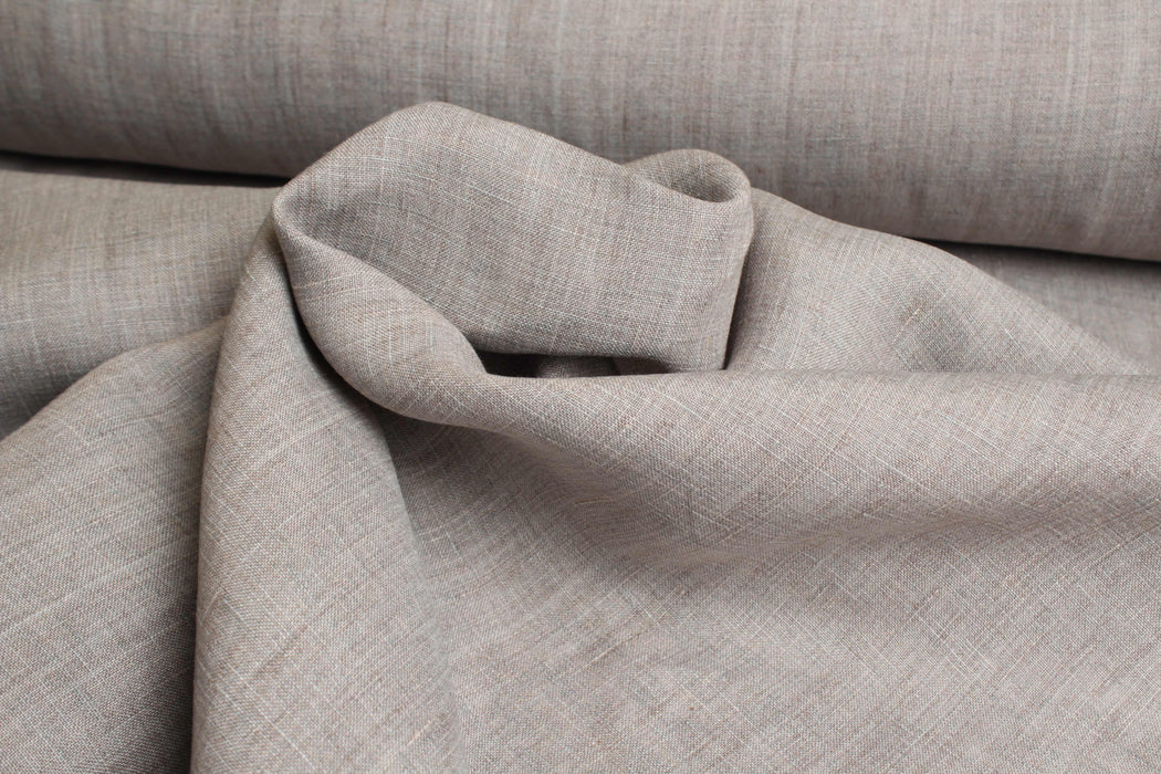Yarn Dyed, Mid-Weight washed Linen-Fabric-FabricSight
