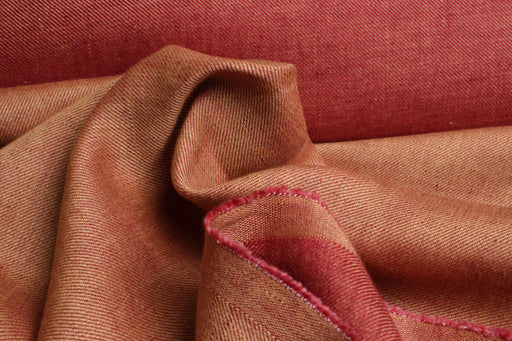 Yarn Dyed, Twill bi-color washed Linen-Fabric-FabricSight