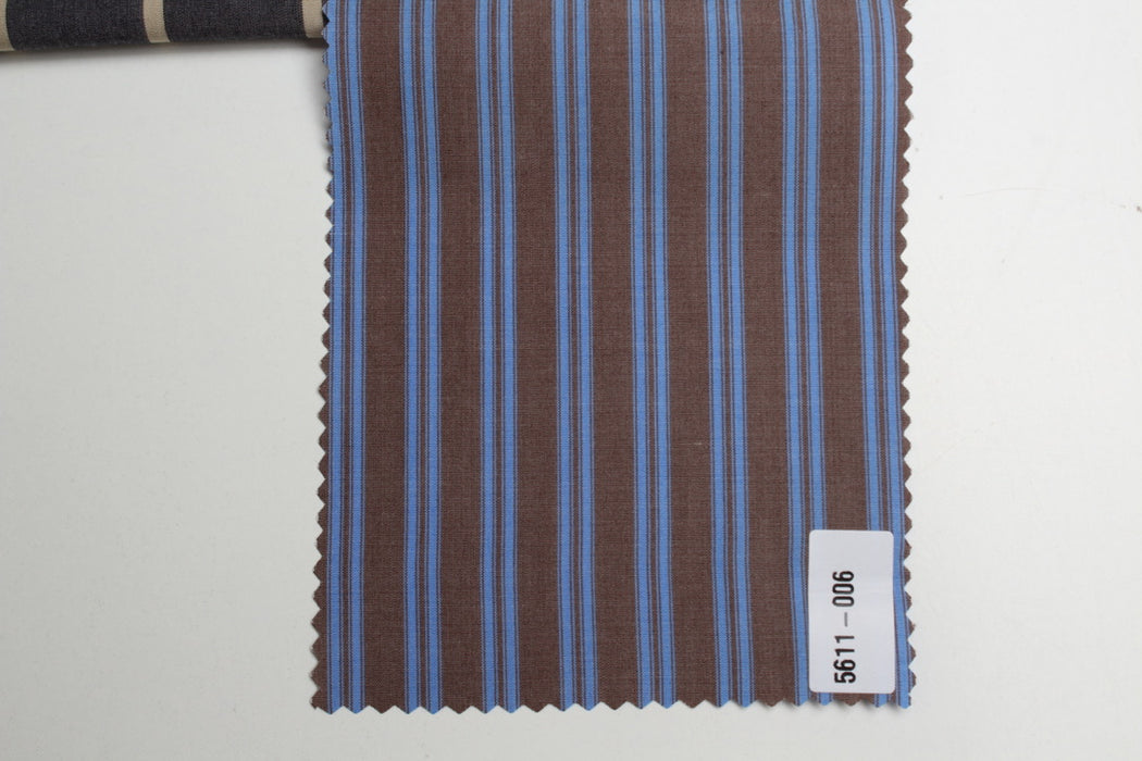 swatch-100% TENCEL™ Luxury Stripe Shirting – Lenzing – Sustainable Fabric-Fabric-FabricSight