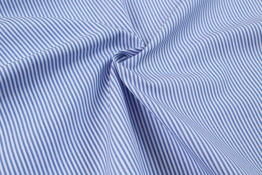 swatch-BCI Cotton Poplin - Pinstripes - 7 Variants-Fabric-FabricSight