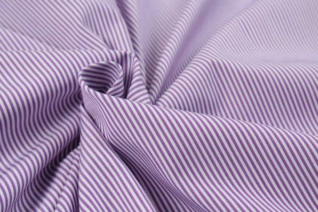 swatch-BCI Cotton Poplin - Pinstripes - 7 Variants-Fabric-FabricSight
