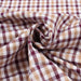 swatch-BCI Cotton Vichy Checks Twill for Shirting - Bicolor-Fabric-FabricSight