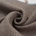 swatch-Bi-Color Recycled Wool Twill for Outwear - Brown and Blue-Fabric-FabricSight