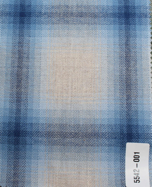 swatch-Brushed Cotton Flannel – Blurred Checks-Fabric-FabricSight