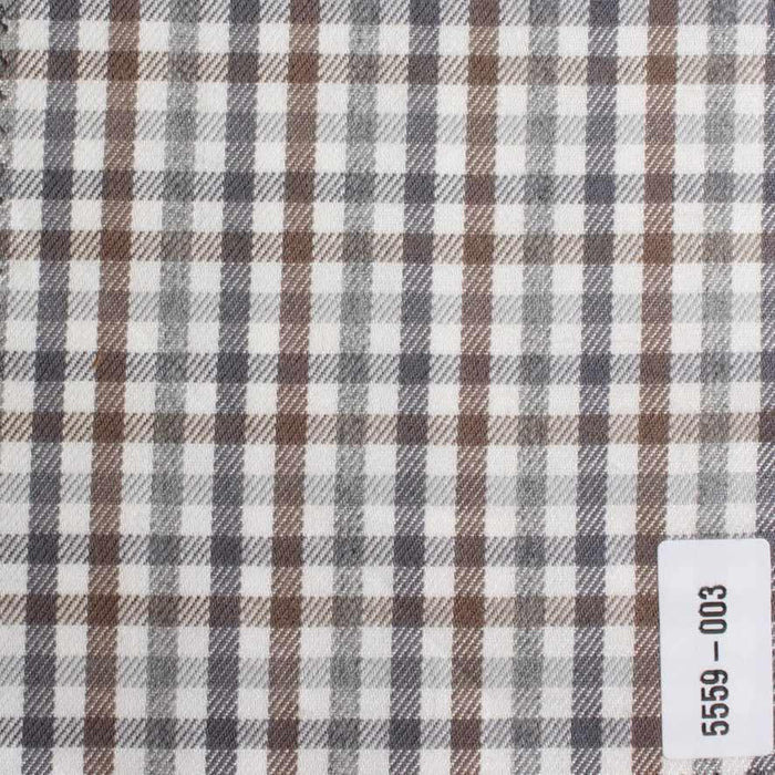 swatch-Brushed Cotton Flannel – Checks Shirting (3 Variants)-Fabric-FabricSight