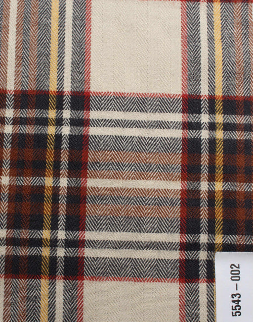 swatch-Brushed Cotton Flannel – Tartan Checks-Fabric-FabricSight