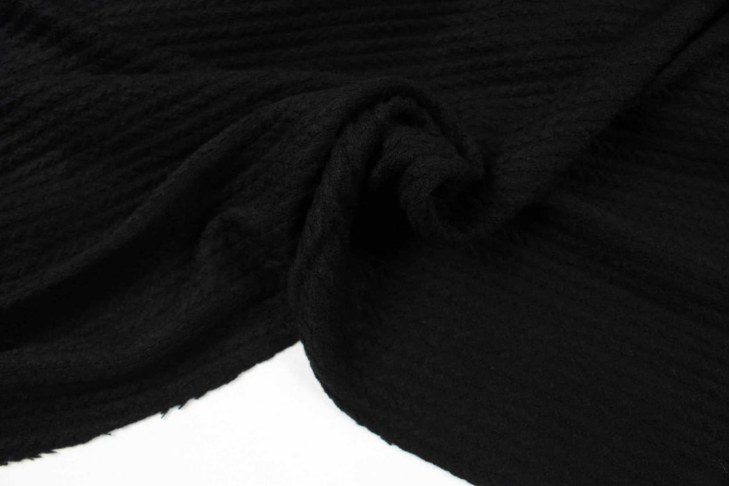 swatch-Cashmere Touch Knitted Jacquard - Cable-knit-Roll-FabricSight
