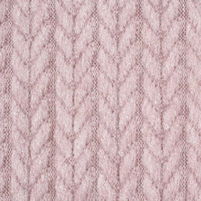 swatch-Cashmere Touch Knitted Jacquard - Cable-knit-Roll-FabricSight
