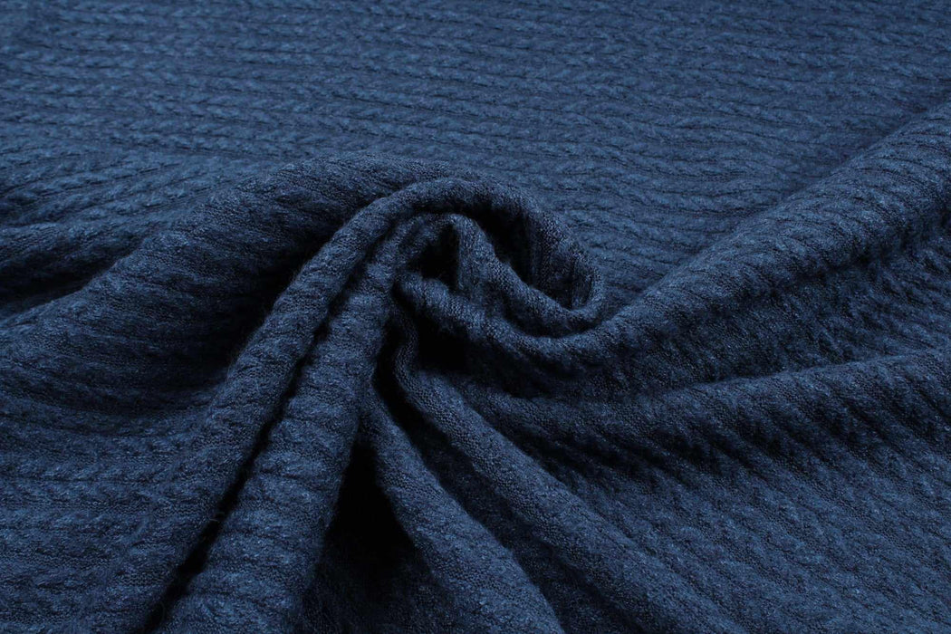 swatch-Cashmere Touch Knitted Jacquard - Cable-knit-Roll-FabricSight