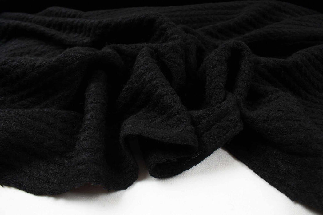 swatch-Cashmere Touch Knitted Jacquard - Cable-knit-Roll-FabricSight
