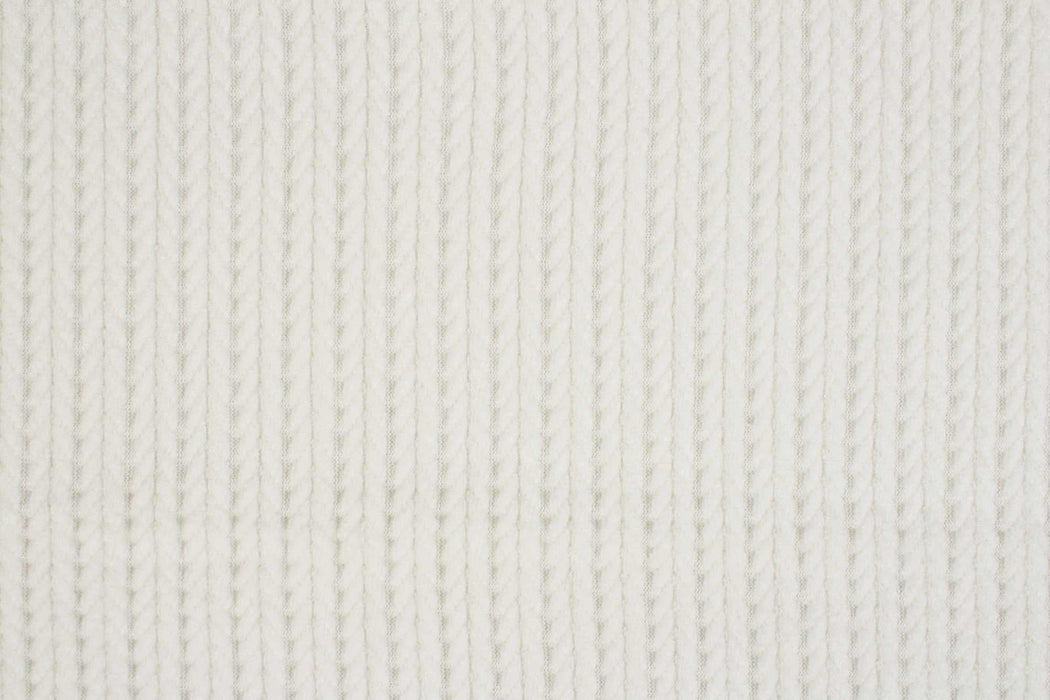 swatch-Cashmere Touch Knitted Jacquard - Cable-knit-Roll-FabricSight
