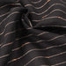 swatch-Copper Lamé Black - Stripes-Fabric-FabricSight