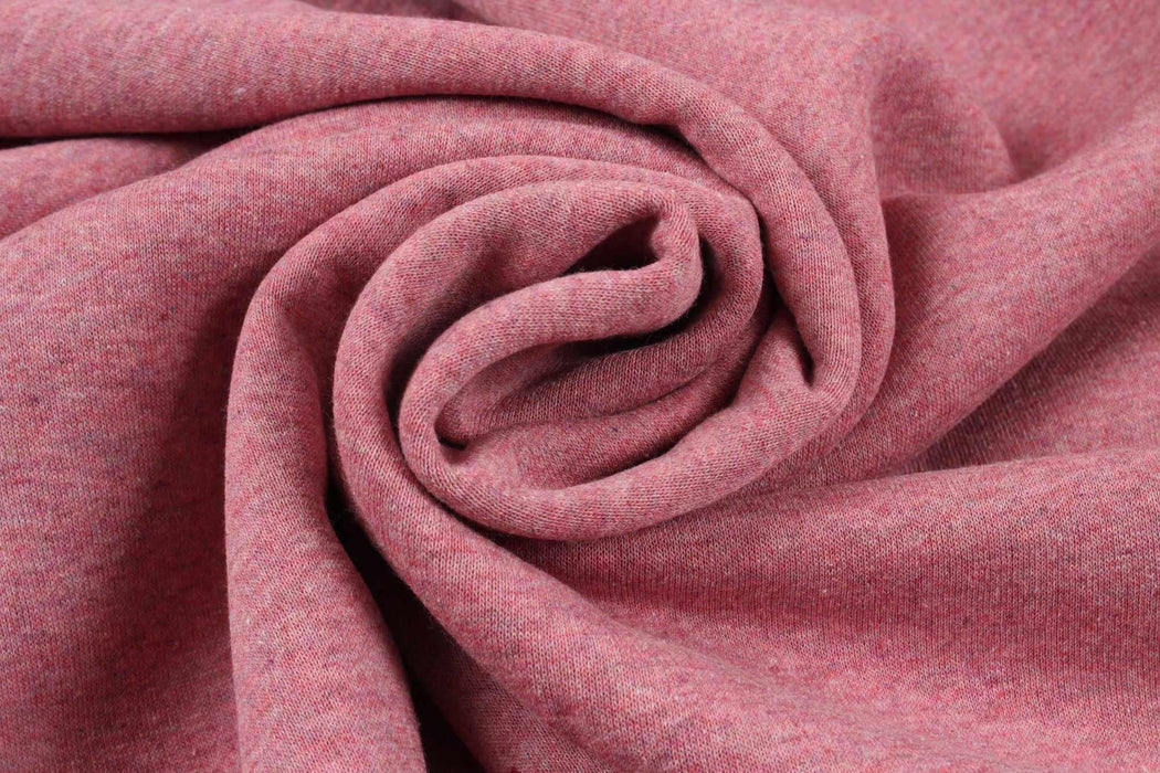 swatch-Cotton Brushed Fleece - Multi-Tones Melange - 8 Colors Available-Roll-FabricSight