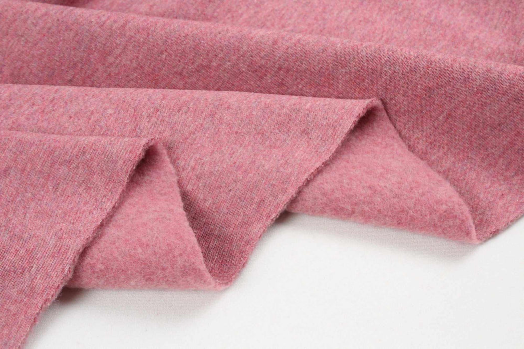 swatch-Cotton Brushed Fleece - Multi-Tones Melange - 8 Colors Available-Roll-FabricSight