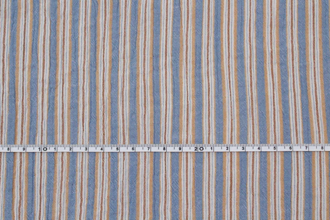 swatch-Cotton Double Muslin - Fancy Checks and Stripes Prints - 4 Variants-Fabric-FabricSight