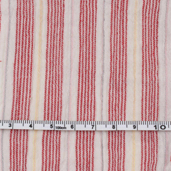 swatch-Cotton Double Muslin - Fancy Checks and Stripes Prints - 4 Variants-Fabric-FabricSight