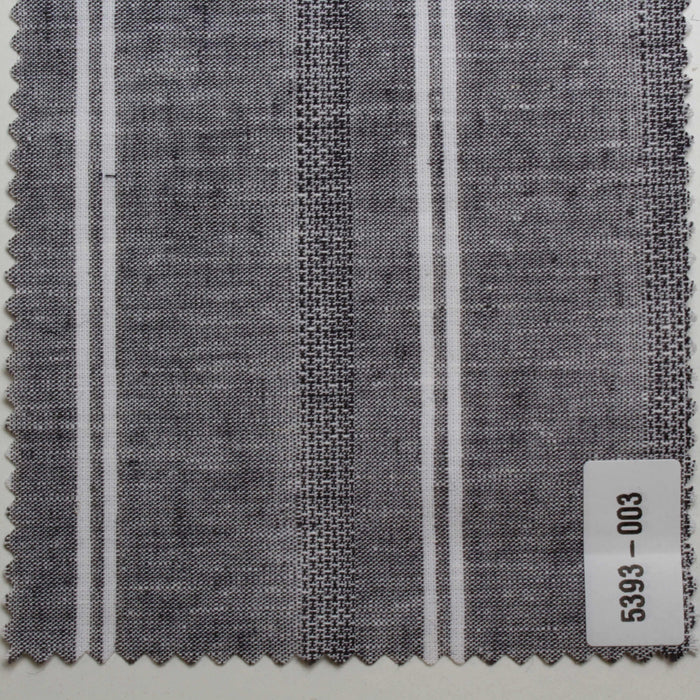 Cotton Linen Barré Dobby Stripe – European Flax – Yarn Dyed-Fabric-FabricSight