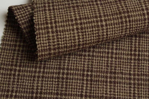 swatch-Cotton Linen Double Gauze – Soft Checked Fabric – Seasonal Collection-Fabric-FabricSight
