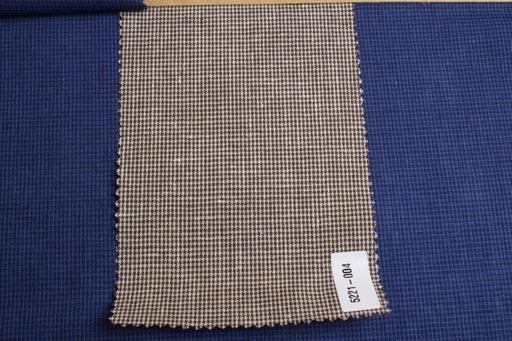 swatch-Cotton Linen Micro Houndstooth – Yarn Dyed-Fabric-FabricSight