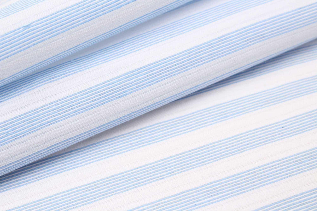 swatch-Cotton Polyamide Shirting - Stripes-Fabric-FabricSight