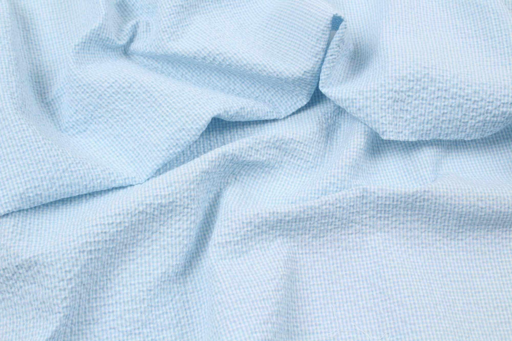 swatch-Cotton Stretch Seersucker-Fabric-FabricSight