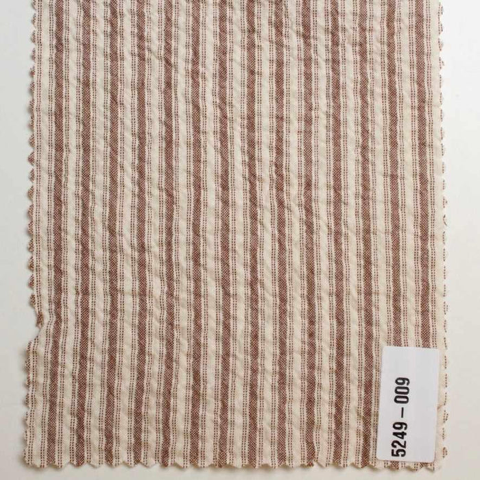 swatch-Cotton Stretch Seersucker Stripes – Lightweight Shirting – Reorderable-Fabric-FabricSight
