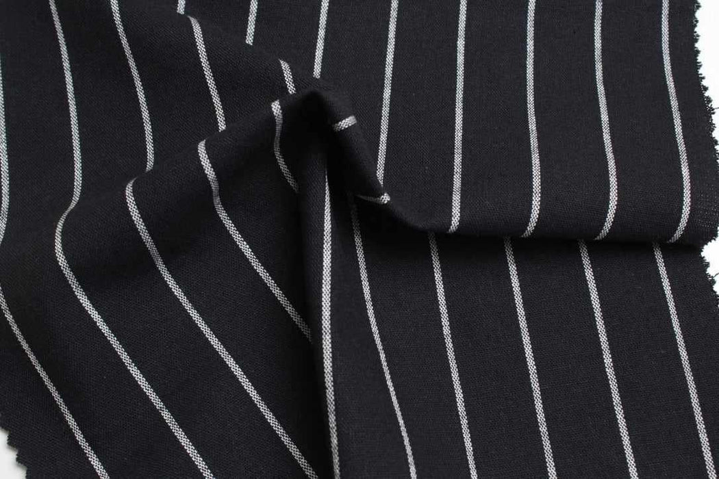 swatch-Cotton Stretch Vertical Stripes Canvas - 2 colors available-Fabric-FabricSight