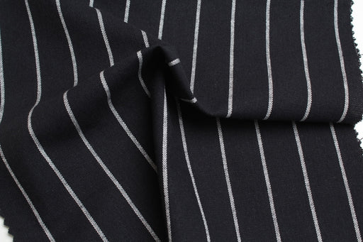 swatch-Cotton Stretch Vertical Stripes Canvas - 2 colors available-Fabric-FabricSight