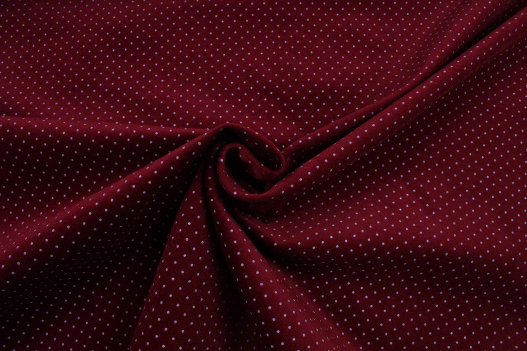 swatch-Cotton Stretch Woven Velvet - Dots Print-Fabric-FabricSight