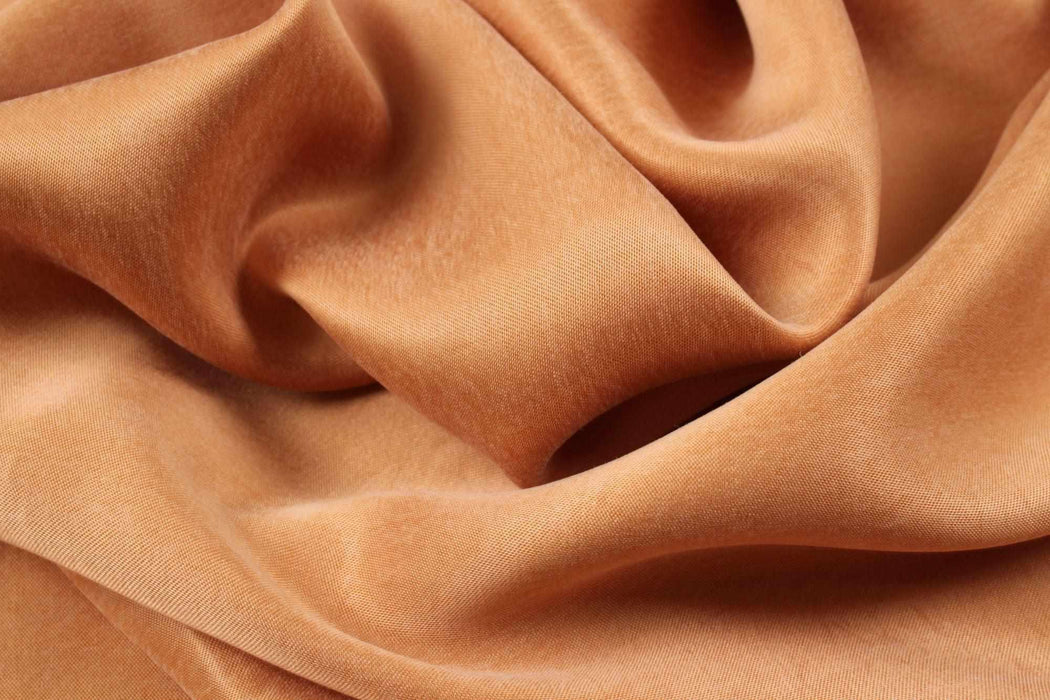 swatch-Cupro Viscose Blend Twill, Vegan Certified - AQUA (+40 Colors)-Fabric-FabricSight