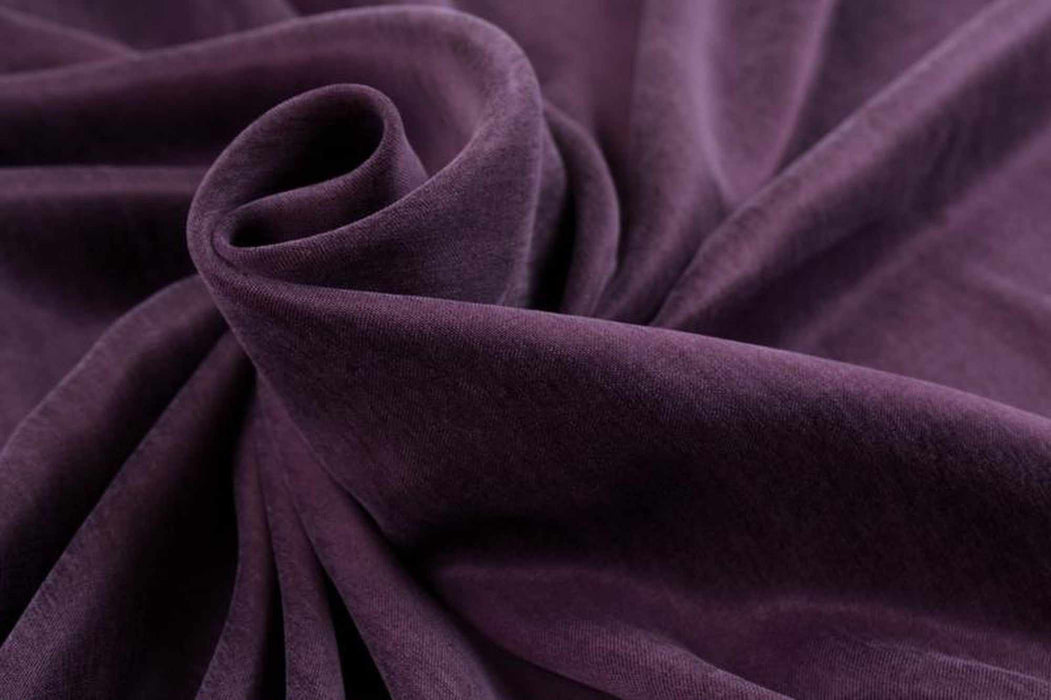 swatch-Cupro Viscose Blend Twill, Vegan Certified - AQUA (+40 Colors)-Fabric-FabricSight