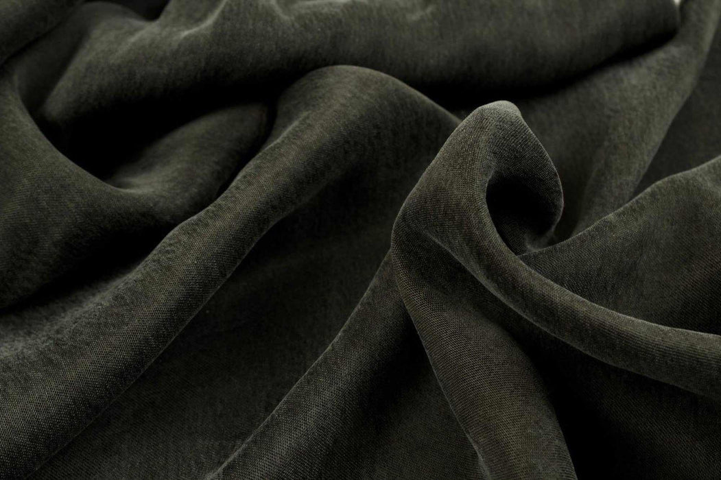 swatch-Cupro Viscose Blend Twill, Vegan Certified - AQUA (+40 Colors)-Fabric-FabricSight
