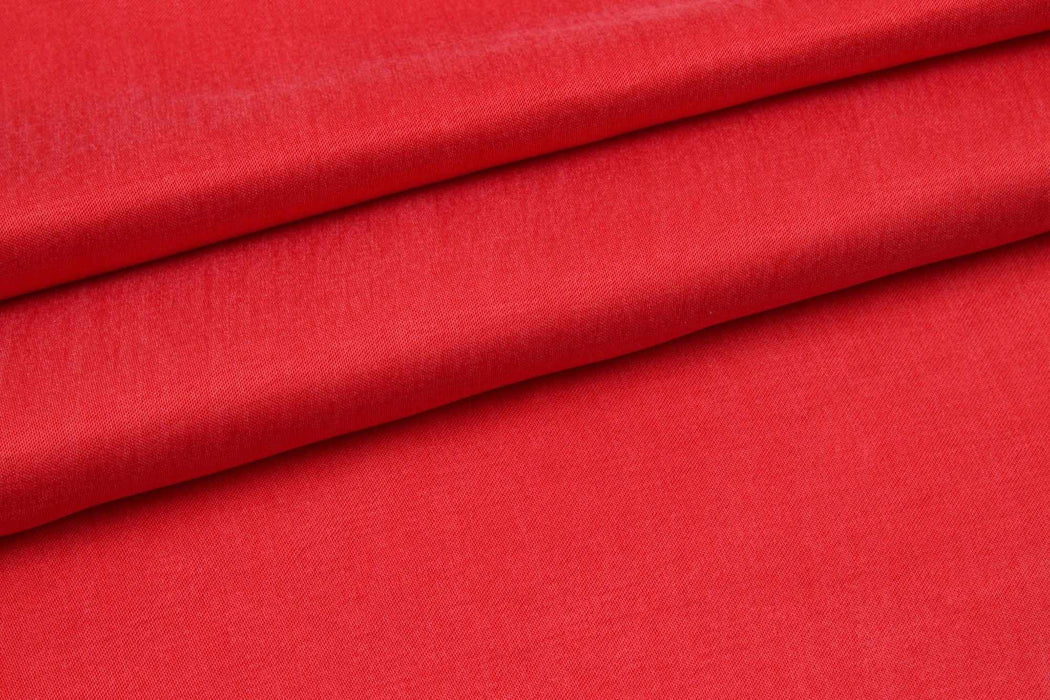 swatch-Cupro Viscose Blend Twill, Vegan Certified - Aqua (Limited Edition Colors)-Fabric-FabricSight
