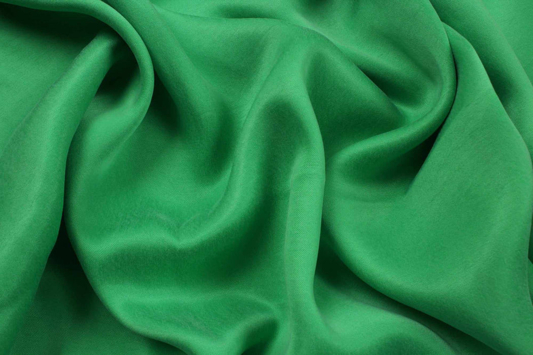 swatch-Cupro Viscose Blend Twill, Vegan Certified - Aqua (Limited Edition Colors)-Fabric-FabricSight