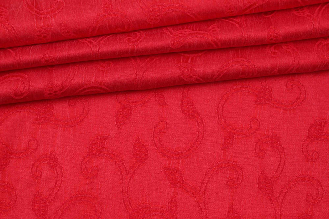 swatch-Cupro and Ecovero Viscose Decorative Jacquard (1 Meter Remnant)-Remnant-FabricSight