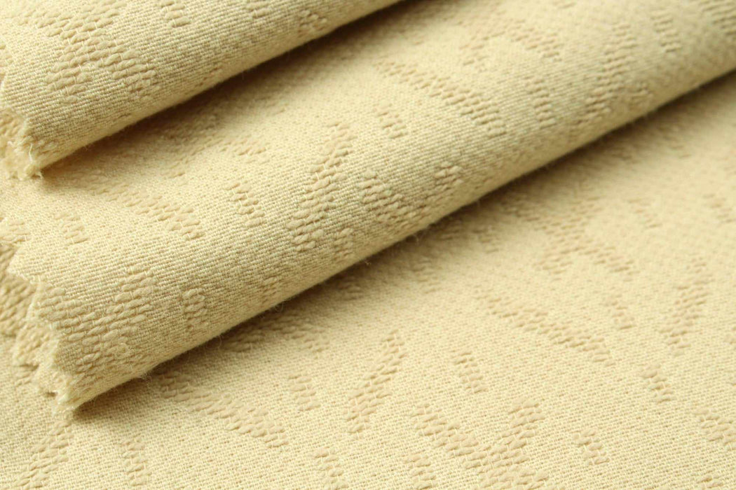 swatch-Decorative Geometric Cotton Jacquard-Fabric-FabricSight