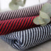 swatch-Diagonal Stripes Heavy Recycled Wool - Double Face-Fabric-FabricSight