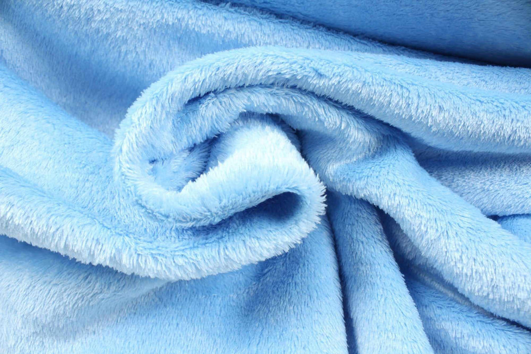 swatch-Double Face Recycled Polyester Soft Fur - 5 Colors Available-Roll-FabricSight