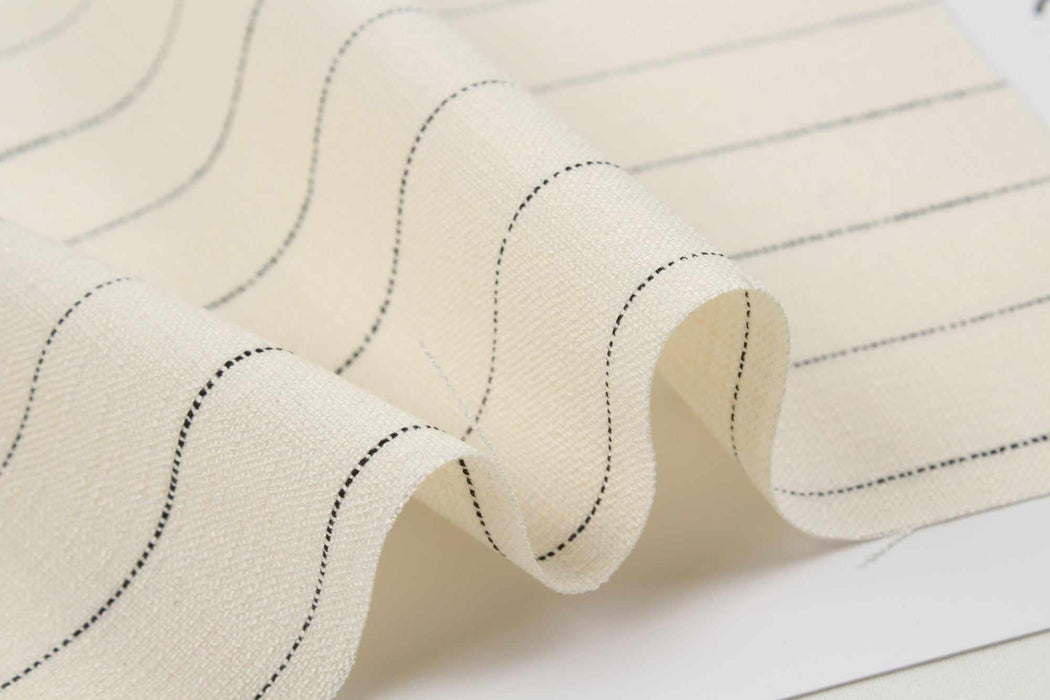 swatch-Ecovero Viscose Stripes - Stretch Slubbed Fabric-Fabric-FabricSight
