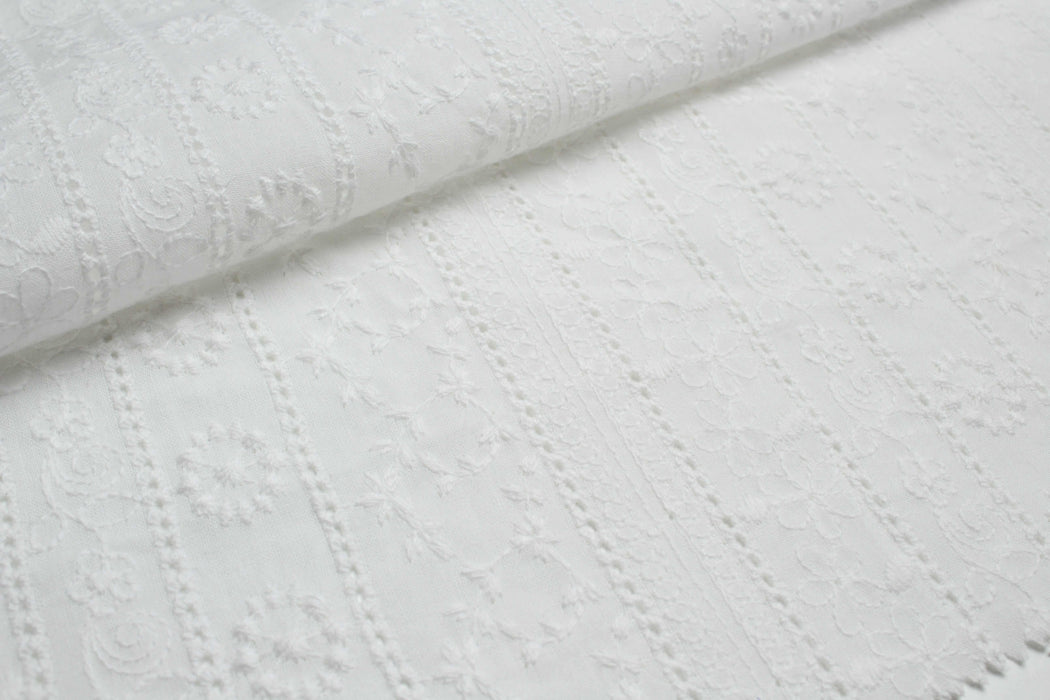 Embroidered Cotton Poplin-Fabric-FabricSight
