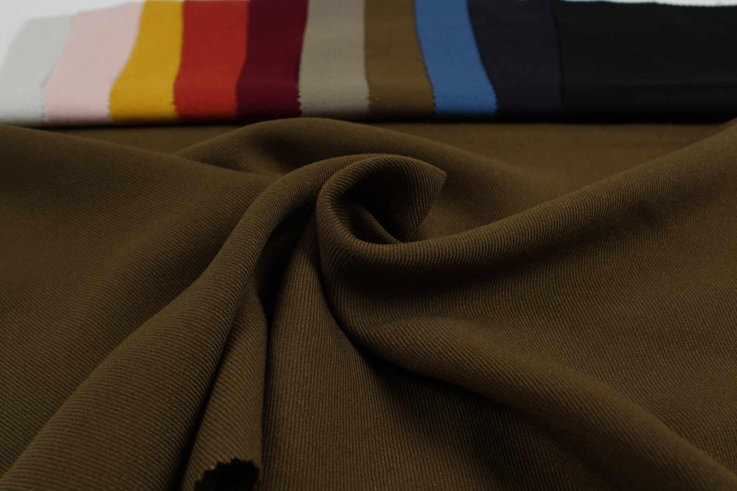 swatch-Extra Soft Twill Viscose - 11 Colors Available-Fabric-FabricSight