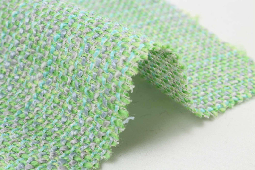 swatch-Fancy Multicolor Tweed - Viscose Blend - 3 Colors Available-Fabric-FabricSight