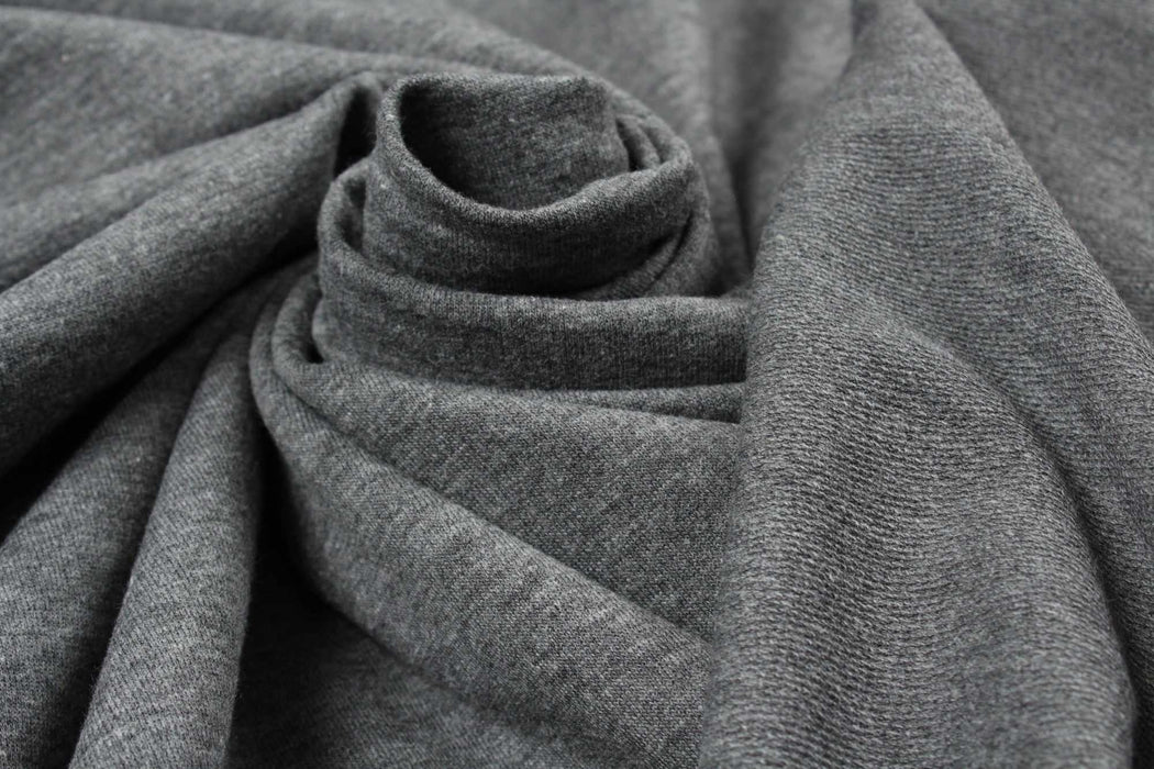 swatch-French Terry Organic Cotton Stretch for Sweatshirts-Fabric-FabricSight