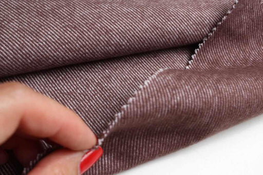 swatch-Heavy Brushed Melange Flannel Twill – Recycled Cotton Blend – 5 Autumn Colors-Fabric-FabricSight