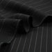 swatch-Heavy Double Face Twill Stripes for Suits - Polyester Blend - Black-Fabric-FabricSight