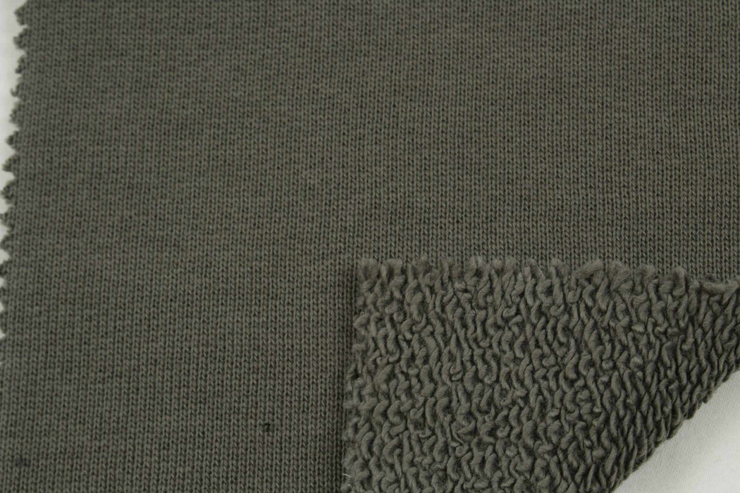 swatch-Heavy Organic Cotton Loopback Fleece - 8 Colors Available-Fabric-FabricSight