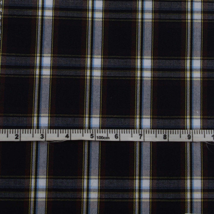 swatch-Light Cotton Poplin - Checks - 11 Variants Available-Fabric-FabricSight