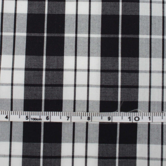 swatch-Light Cotton Poplin - Checks - 11 Variants Available-Fabric-FabricSight